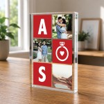 Personalised Engagement Gift Acrylic Photo Block 15 x 10cm Personalised Engagement Gift Acrylic Photo Block 15 x 10cm