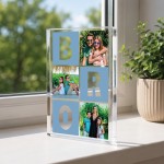 Personalised Brother Gift Acrylic Block with 3 Photos Birthday Personalised Brother Gift Acrylic Block with 3 Photos Birthday