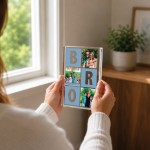 Personalised Brother Gift Acrylic Block with 3 Photos Birthday Personalised Brother Gift Acrylic Block with 3 Photos Birthday