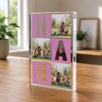 Personalised Nan Gift Custom Acrylic Photo Block with 3 Photos Personalised Nan Gift Custom Acrylic Photo Block with 3 Photos