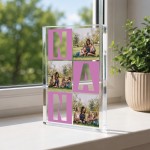 Personalised Nan Gift Custom Acrylic Photo Block with 3 Photos Personalised Nan Gift Custom Acrylic Photo Block with 3 Photos