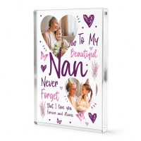 Nan Gifts from Grandson Granddaughter Custom Photo Block
