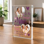 Nan Gifts from Grandson Granddaughter Custom Photo Block
