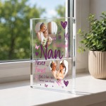 Nan Gifts from Grandson Granddaughter Custom Photo Block