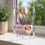 Nan Gifts from Grandson Granddaughter Custom Photo Block