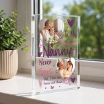Personalised Nanny Gift Acrylic Photo Block with 2 Photos Personalised Nanny Gift Acrylic Photo Block with 2 Photos