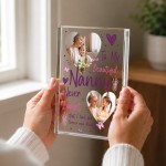 Personalised Nanny Gift Acrylic Photo Block with 2 Photos Personalised Nanny Gift Acrylic Photo Block with 2 Photos