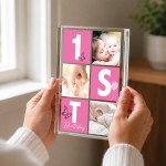 Personalised Baby Girl 1st Birthday Gift Acrylic Photo Block Personalised Baby Girl 1st Birthday Gift Acrylic Photo Block
