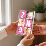Personalised Baby Girl 2nd Birthday Gift Acrylic Photo Block Personalised Baby Girl 2nd Birthday Gift Acrylic Photo Block