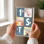 Personalised Baby Boy 1st Birthday Gift Acrylic Photo Block Personalised Baby Boy 1st Birthday Gift Acrylic Photo Block