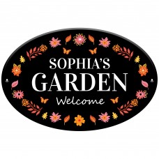 Personalised Garden Welcome Sign Summer House Shed 30x20cm