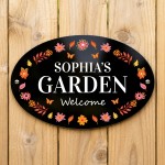 Personalised Garden Welcome Sign Summer House Shed 30x20cm
