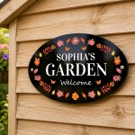 Personalised Garden Welcome Sign Summer House Shed 30x20cm