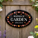 Personalised Garden Welcome Sign Summer House Shed 30x20cm