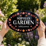 Personalised Garden Welcome Sign Summer House Shed 30x20cm
