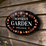 Personalised Garden Welcome Sign Summer House Shed 30x20cm