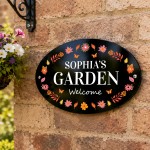Personalised Garden Welcome Sign Summer House Shed 30x20cm