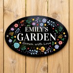 Personalised Garden Sign Custom Garden Shed Summer House 30x20cm