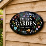 Personalised Garden Sign Custom Garden Shed Summer House 30x20cm