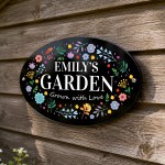 Personalised Garden Sign Custom Garden Shed Summer House 30x20cm