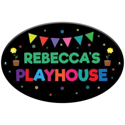 Personalised Play House Sign For Garden Den Playroom Sign