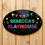 Personalised Play House Sign For Garden Den Playroom Sign