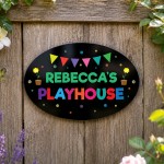 Personalised Play House Sign For Garden Den Playroom Sign