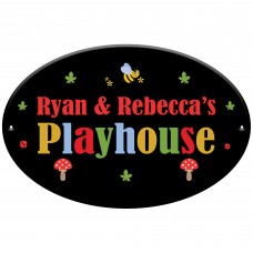 Playhouse Sign Personalised Garden Den Playroom Sign 30x20cm
