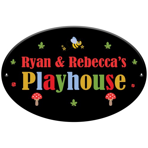 Playhouse Sign Personalised Garden Den Playroom Sign 30x20cm Playhouse Sign Personalised Garden Den Playroom Sign 30x20cm