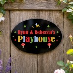 Playhouse Sign Personalised Garden Den Playroom Sign 30x20cm Playhouse Sign Personalised Garden Den Playroom Sign 30x20cm