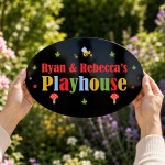 Playhouse Sign Personalised Garden Den Playroom Sign 30x20cm Playhouse Sign Personalised Garden Den Playroom Sign 30x20cm