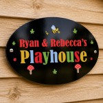Playhouse Sign Personalised Garden Den Playroom Sign 30x20cm Playhouse Sign Personalised Garden Den Playroom Sign 30x20cm
