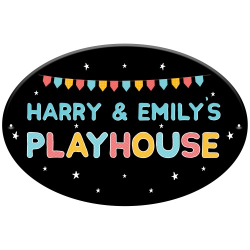 Childs Playhouse Sign Personalised Garden Shed Hanging Sign Childs Playhouse Sign Personalised Garden Shed Hanging Sign