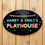Childs Playhouse Sign Personalised Garden Shed Hanging Sign Childs Playhouse Sign Personalised Garden Shed Hanging Sign