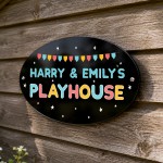 Childs Playhouse Sign Personalised Garden Shed Hanging Sign Childs Playhouse Sign Personalised Garden Shed Hanging Sign
