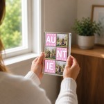 Personalised Auntie Gift Acrylic Photo Block From Niece Nephew