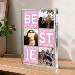 Personalised Best Friend Gift Bestie Acrylic Photo Block Personalised Best Friend Gift Bestie Acrylic Photo Block