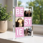 Personalised Best Friend Gift Bestie Acrylic Photo Block Personalised Best Friend Gift Bestie Acrylic Photo Block