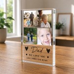 Personalised Dad Gift Acrylic Photo Block Fathers Day Birthday Personalised Dad Gift Acrylic Photo Block Fathers Day Birthday