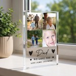 Personalised Dad Gift Acrylic Photo Block Fathers Day Birthday Personalised Dad Gift Acrylic Photo Block Fathers Day Birthday