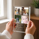 Personalised Dad Gift Acrylic Photo Block Fathers Day Birthday Personalised Dad Gift Acrylic Photo Block Fathers Day Birthday