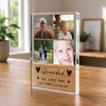 Personalised Grandad Gift Acrylic Photo Block Fathers Day Gift