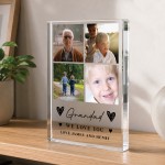 Personalised Grandad Gift Acrylic Photo Block Fathers Day Gift