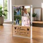 Personalised Mum Gift Acrylic Photo Block Mothers Day Birthday