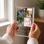 Personalised Mum Gift Acrylic Photo Block Mothers Day Birthday
