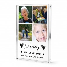 Personalised Nanny Gift Acrylic Photo Block Birthday Gift