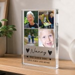 Personalised Nanny Gift Acrylic Photo Block Birthday Gift Personalised Nanny Gift Acrylic Photo Block Birthday Gift