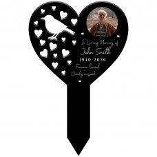 Personalised In Loving Memory Photo Memorial Grave Stake Marker