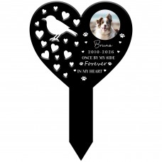 Personalised Dog Memorial Garden Stake Photo Custom Pet Grave