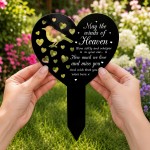 Robin Memorial Garden Stake Heart Remembrance Grave Plaque